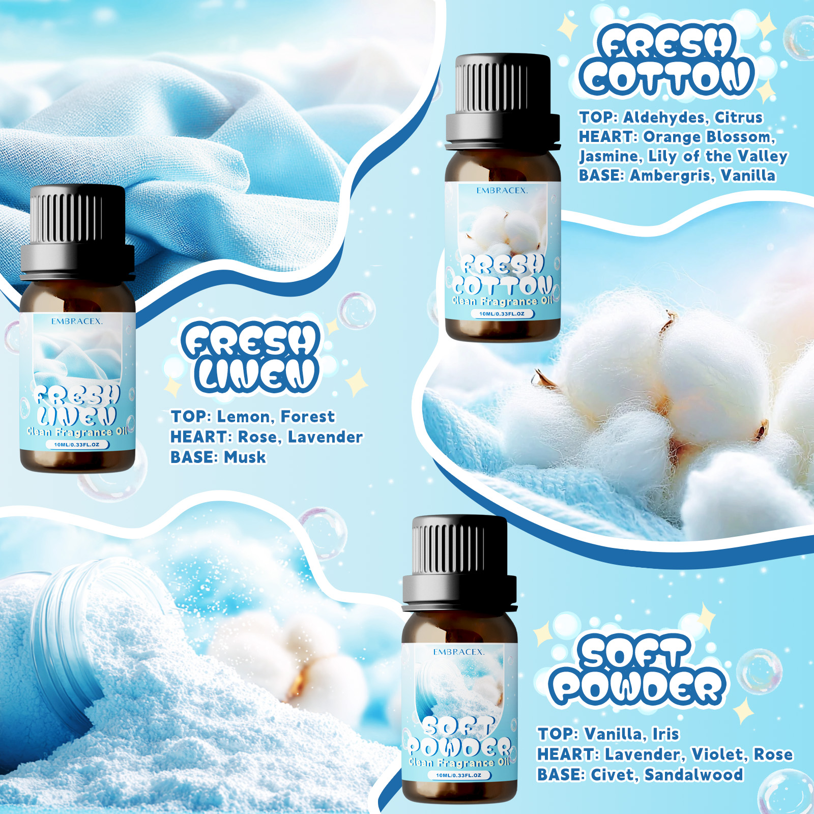 10ml Soft Powder Essential Oil - Candle Making Oils 리뷰 및 가격