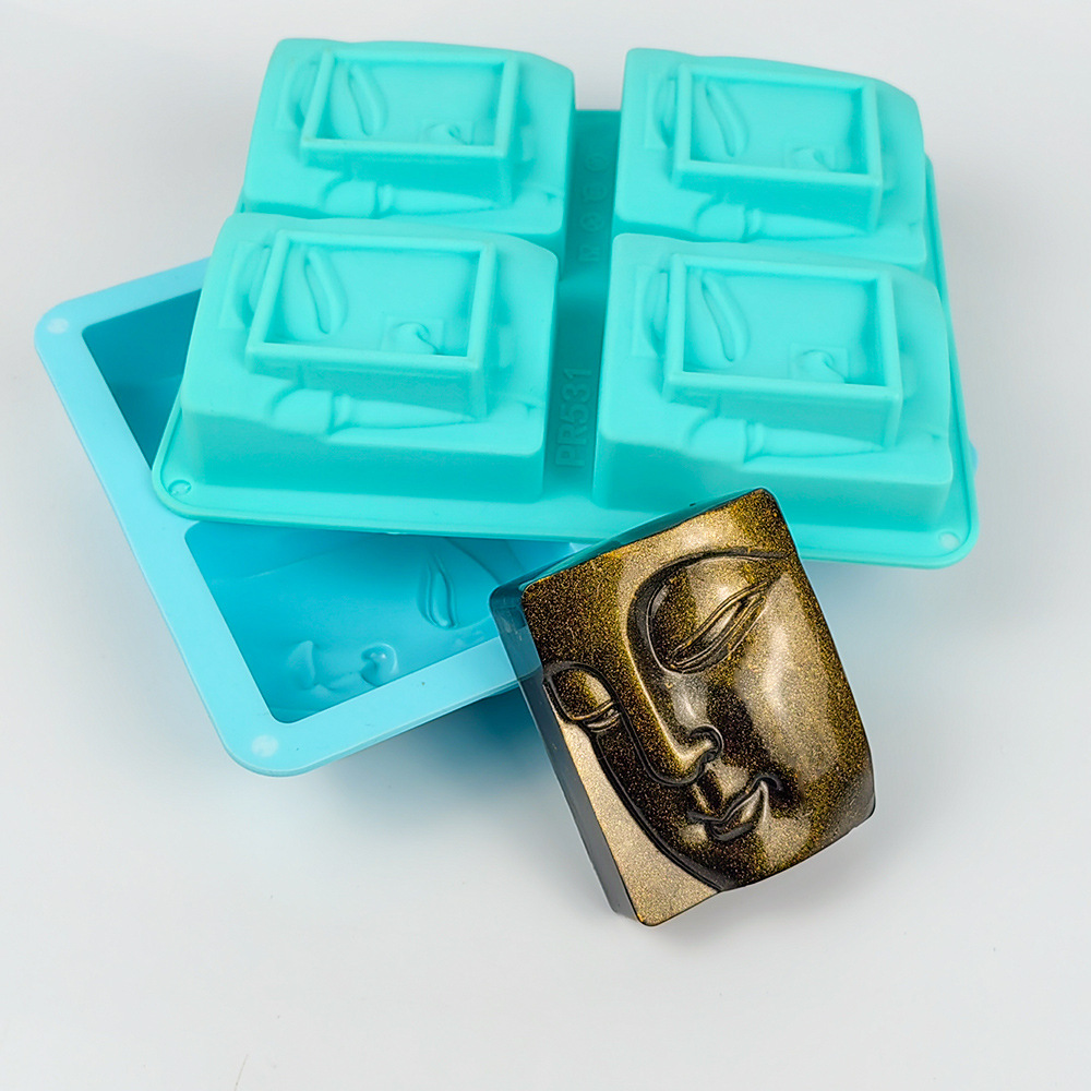 4 Holes Buddha Portrait Soap M - Candle Making Reno 리뷰 및 가격